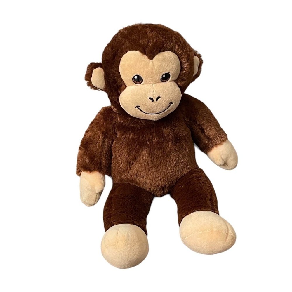 Build A Bear Plush Brown Chimp Monkey 18” Patch Paw BABW 2015 SOUND NOT WORKING